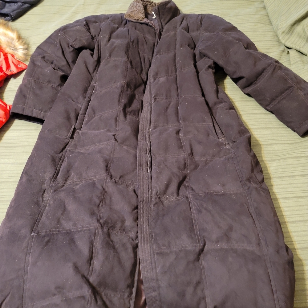 LL Bean Long Down Coat XL